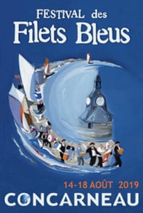 Affiche officielle du Festival des Filets Bleus à Concarneau en 2019